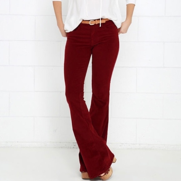 Altar'd State Corduroy Flare Pants - Picture 1 of 4
